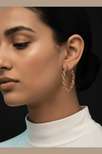 ES-303 – 18k Gold Plated Stainless Steel Tarnish Free Waterproof Female Jewellery