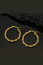 ES-304 – 18k Gold Plated Stainless Steel Tarnish Free Waterproof Female Jewellery