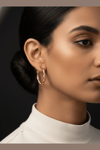 ES-304 – 18k Gold Plated Stainless Steel Tarnish Free Waterproof Female Jewellery