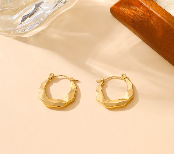 ES-306 – 18k Gold Plated Stainless Steel Tarnish Free Waterproof Female Jewellery