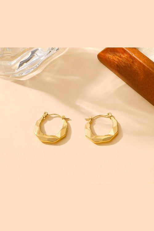 ES-306 – 18k Gold Plated Stainless Steel Tarnish Free Waterproof Female Jewellery