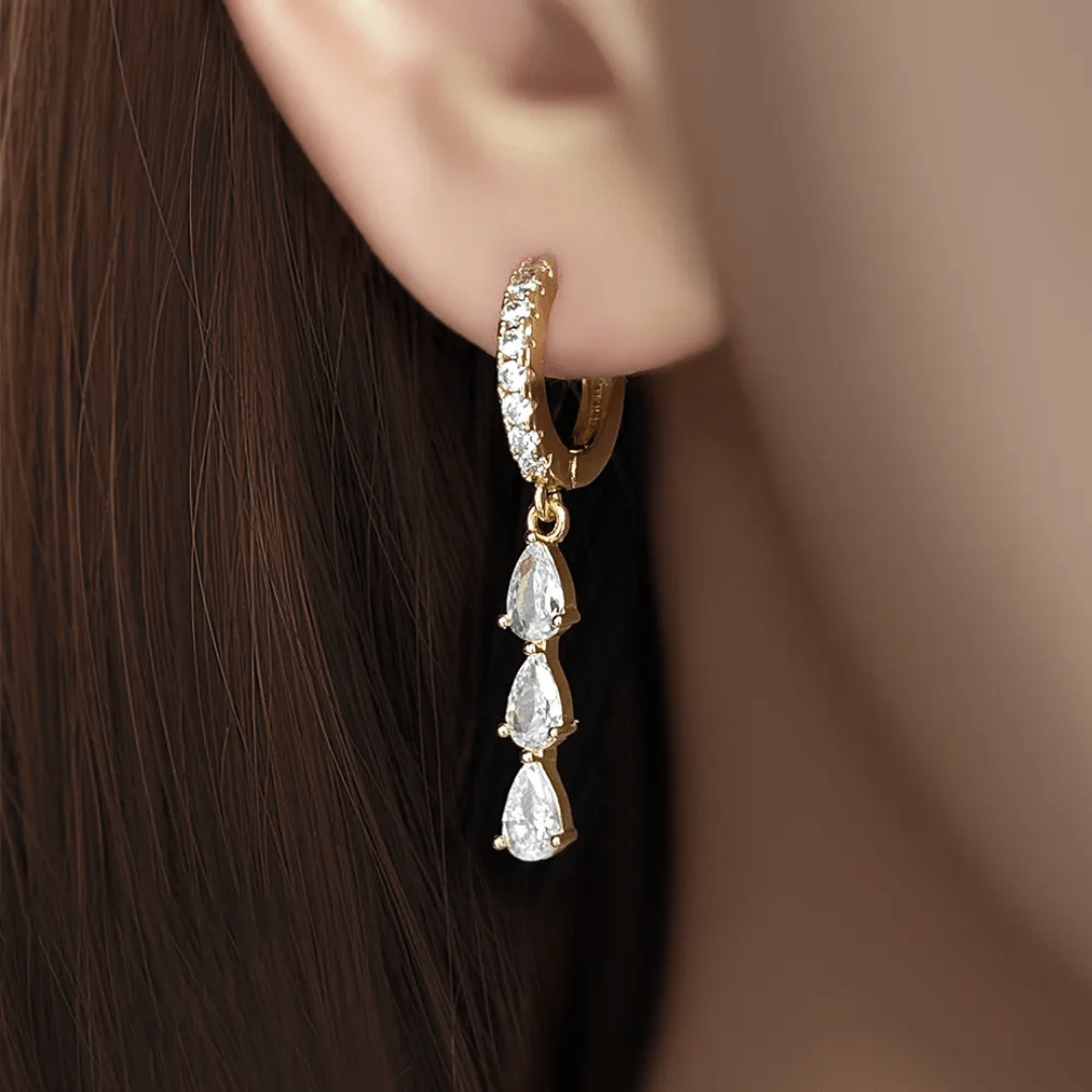 ES-308 – 18k Gold Plated Stainless Steel Tarnish Free Waterproof Female Jewellery
