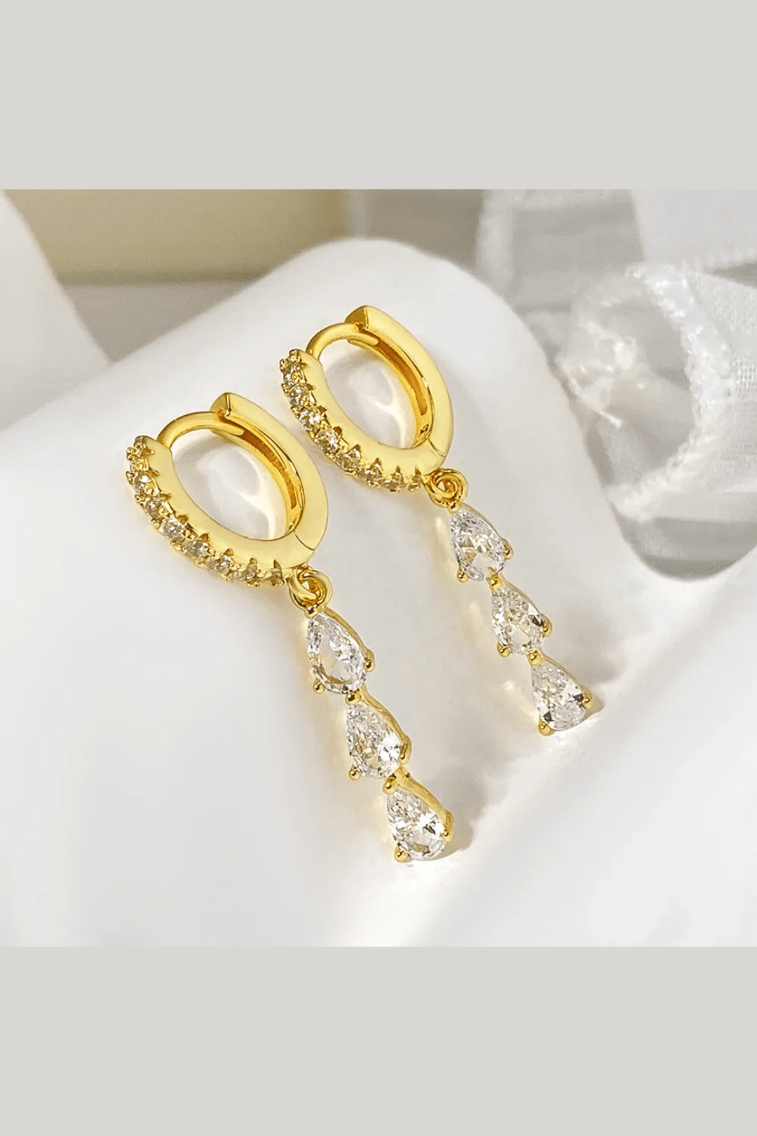 ES-308 – 18k Gold Plated Stainless Steel Tarnish Free Waterproof Female Jewellery