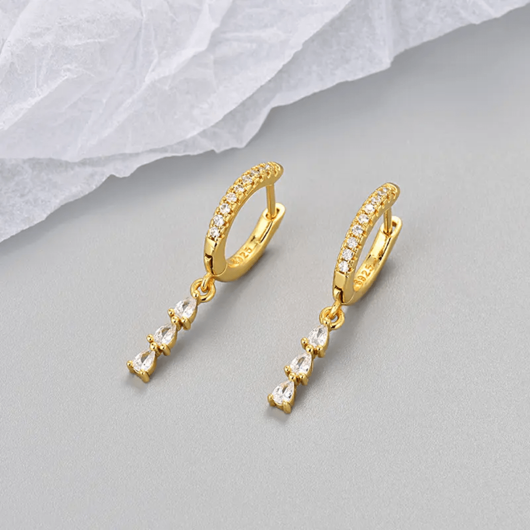ES-308 – 18k Gold Plated Stainless Steel Tarnish Free Waterproof Female Jewellery