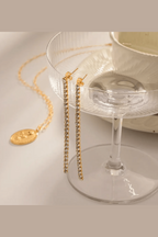 ES-312-18k Gold Plated Stainless Steel Tarnish Free Waterproof Female Earrings