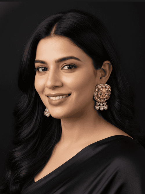 Ekdant Polki Kundan Earrings - Timeless Elegance