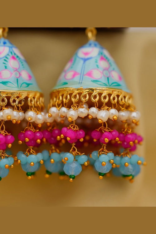 Elegant Meenakari Earrings - Royalty in Every Detail