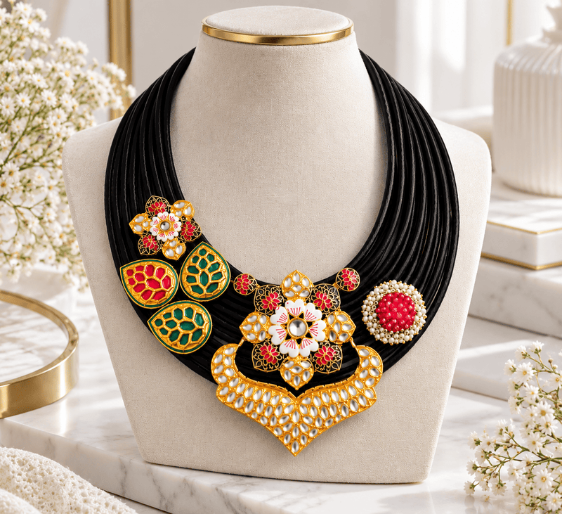 Aganya kreation Necklaces Elegant Vandana Set - Fusion of Ethnic & Western Styles