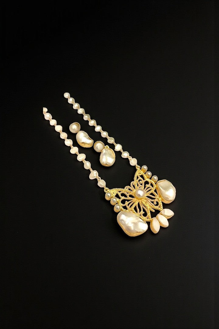 Erica real pearl set