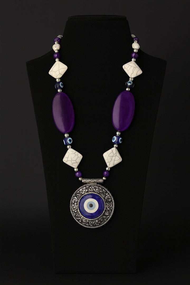 Evil eye Tribal necklace