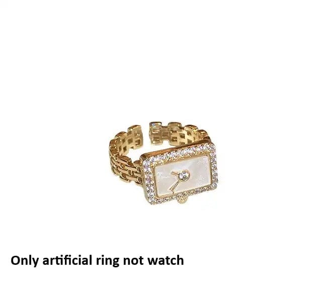 GOLDEN Baruna Ring-18k Gold Plated Stainless Steel Tarnish Free Waterproof Female Jewellery