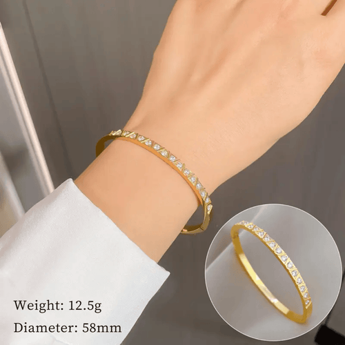 Garol 18k Gold Plated Stainless Steel Tarnish Free Bracelet