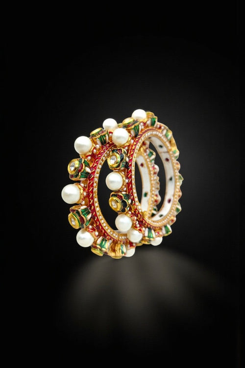 Gaurangi rajwadi jadau bangles