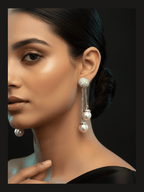 Gayatri pearl drop ad earrings