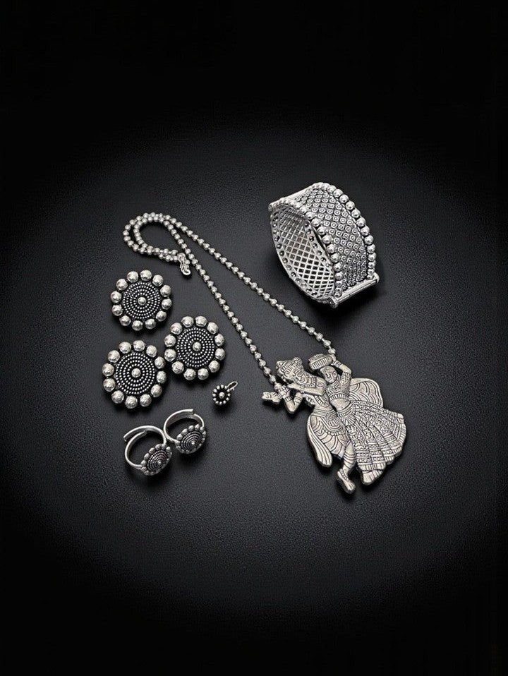 German silver radha krishna combo