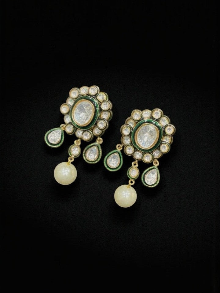 Girija Polki Kundan Earrings