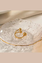 Mia 18k Gold Plated Stainless Steel Ring