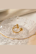 Mia 18k Gold Plated Stainless Steel Ring