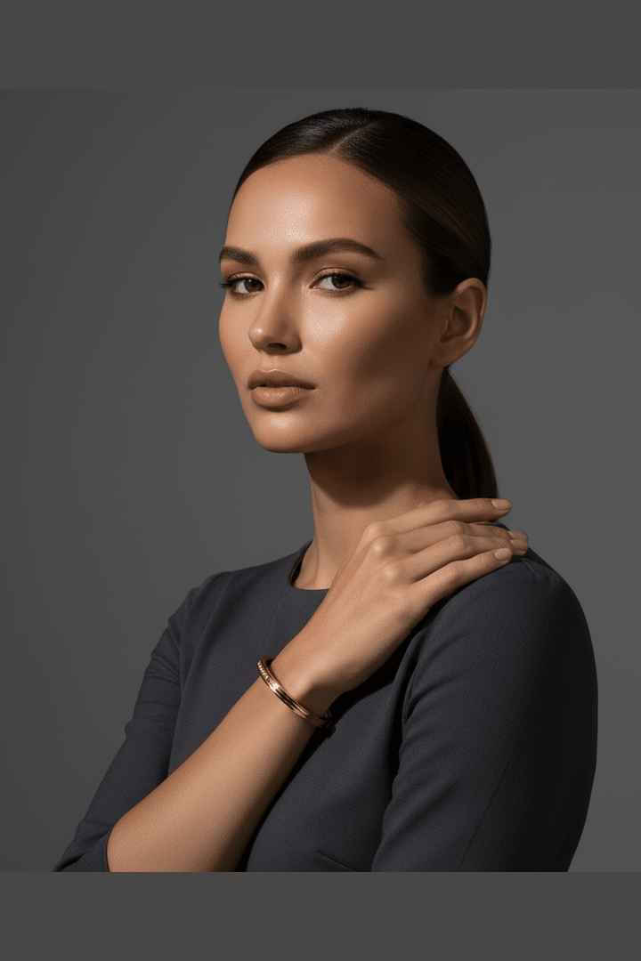 B-55 – 18k Gold Plated Stainless Steel Tarnish Free Waterproof Female Jewellery