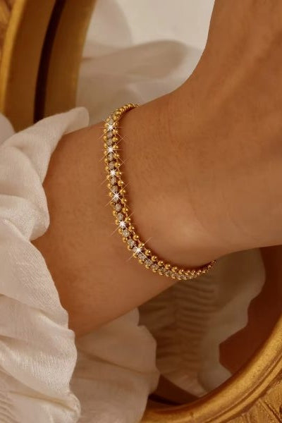 B-62 – 18k Gold Plated Stainless Steel Tarnish Free Waterproof Female Jewellery