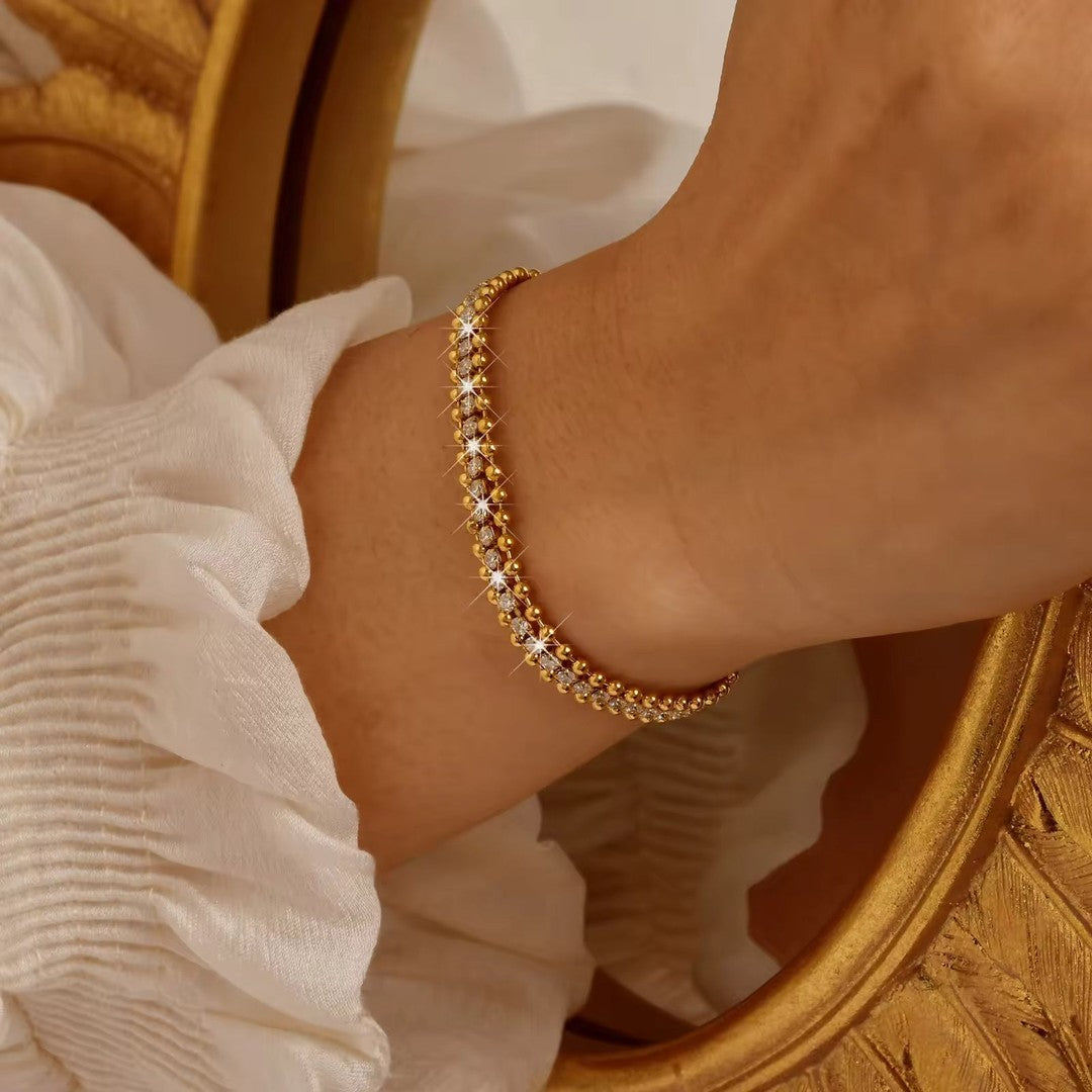 B-62 – 18k Gold Plated Stainless Steel Tarnish Free Waterproof Female Jewellery