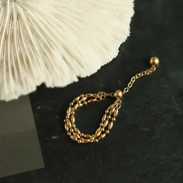 R-100 – 18k Gold Plated Stainless Steel Tarnish Free Waterproof Female Jewellery
