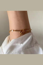 B-90 – 18k Gold Plated Stainless Steel Tarnish Free Waterproof Female Jewellery