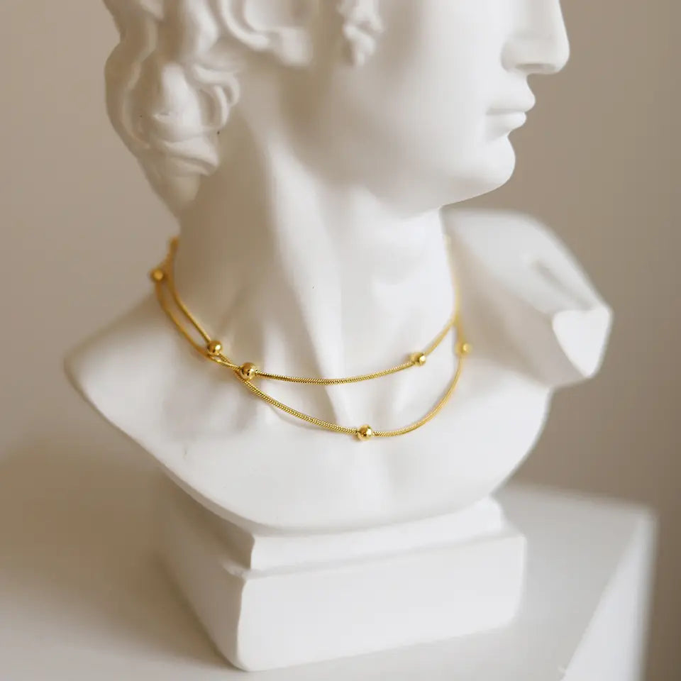 C-231 – 18k Gold Plated Stainless Steel Tarnish Free Waterproof Female Jewellery