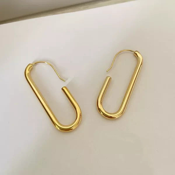 ES-187 – 18k Gold Plated Stainless Steel Tarnish Free Waterproof Female Earrings