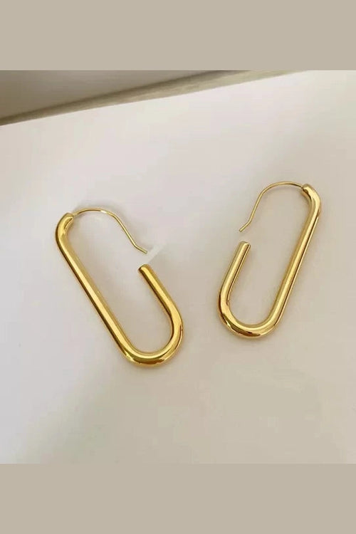 ES-187 – 18k Gold Plated Stainless Steel Tarnish Free Waterproof Female Earrings