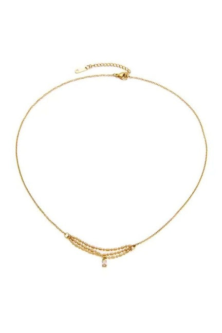 C-305– 18k Gold Plated Stainless Steel Tarnish Free Waterproof Female Jewellery