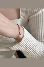 B-68 – 18k Gold Plated Stainless Steel Tarnish Free Waterproof Female Jewellery