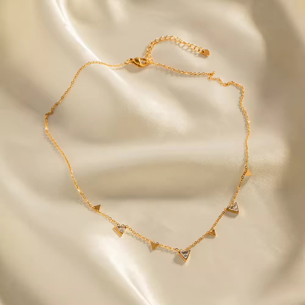C-259 – 18k Gold Plated Stainless Steel Tarnish Free Waterproof Female Jewellery