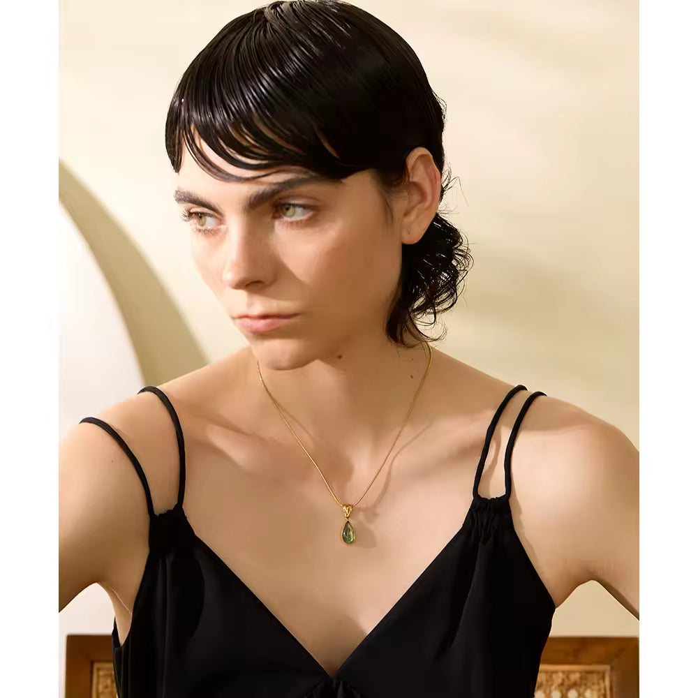 C-277 – 18k Gold Plated Stainless Steel Tarnish Free Waterproof Female Jewellery