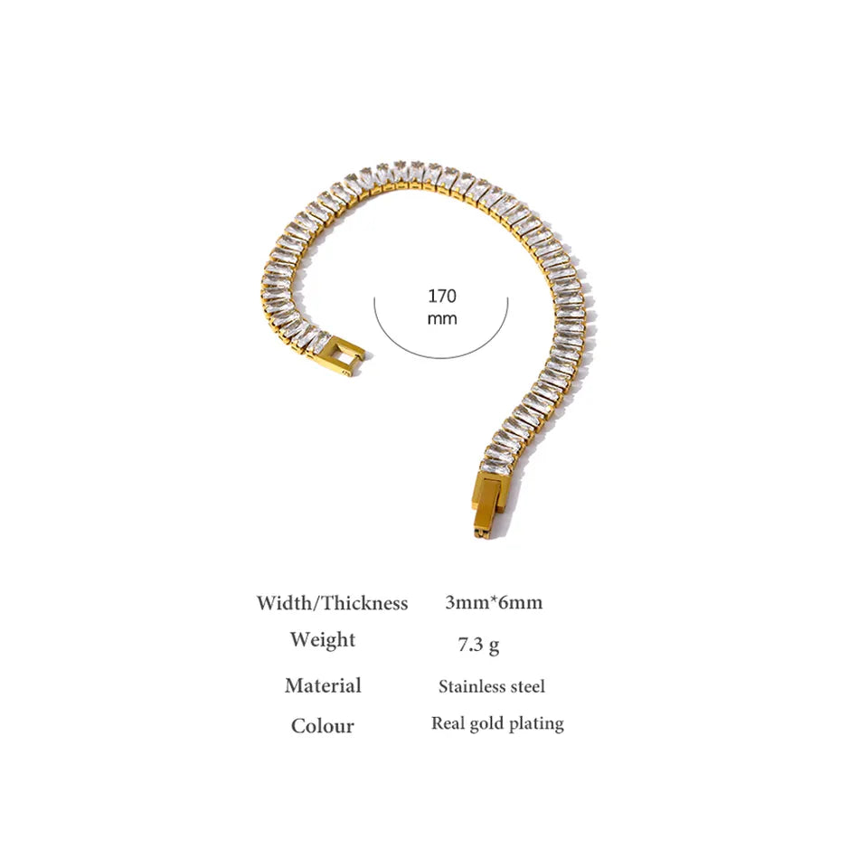 B-54 – 18k Gold Plated Stainless Steel Tarnish Free Waterproof Female Jewellery