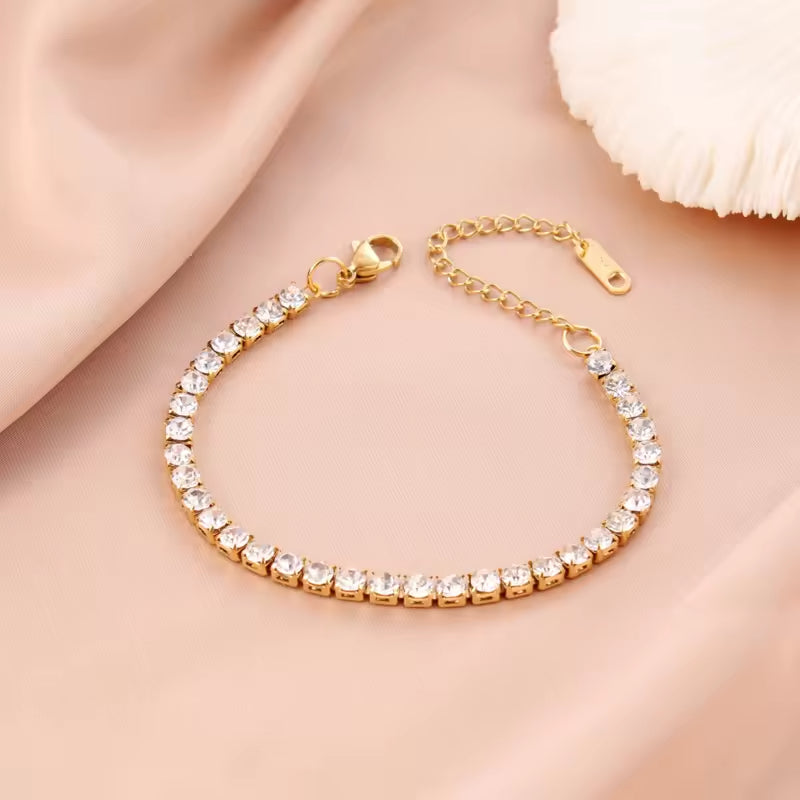 B-63 – 18k Gold Plated Stainless Steel Tarnish Free Waterproof Female Jewellery