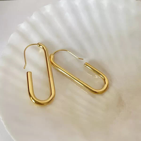 ES-187 – 18k Gold Plated Stainless Steel Tarnish Free Waterproof Female Earrings