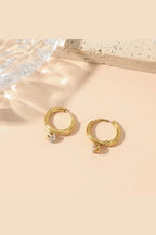 ES-228 -18k Gold Plated Stainless Steel Tarnish Free Waterproof Female Jewellery