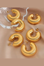 ES-238 – 18k Gold Plated Stainless Steel Tarnish Free Waterproof Female Earrings