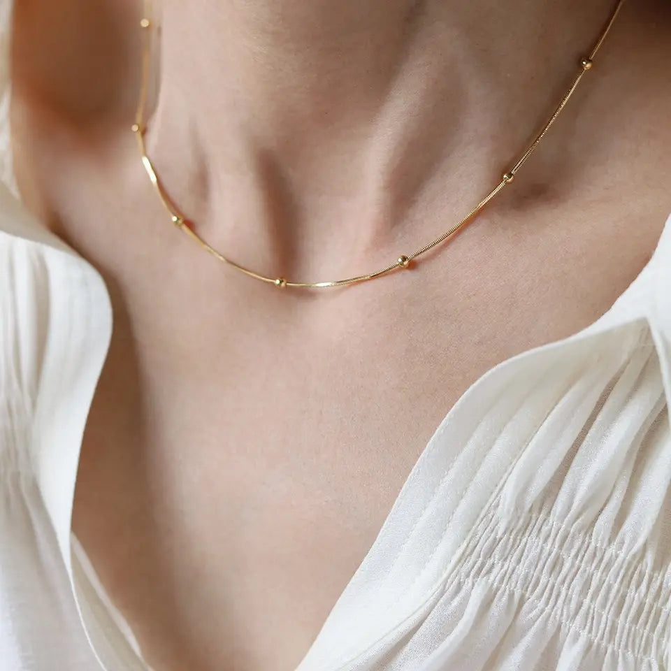 C-231 – 18k Gold Plated Stainless Steel Tarnish Free Waterproof Female Jewellery