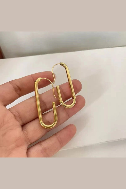 ES-187 – 18k Gold Plated Stainless Steel Tarnish Free Waterproof Female Earrings