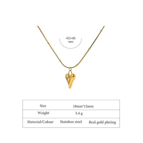 C-233 – 18k Gold Plated Stainless Steel Tarnish Free Waterproof Female Jewellery