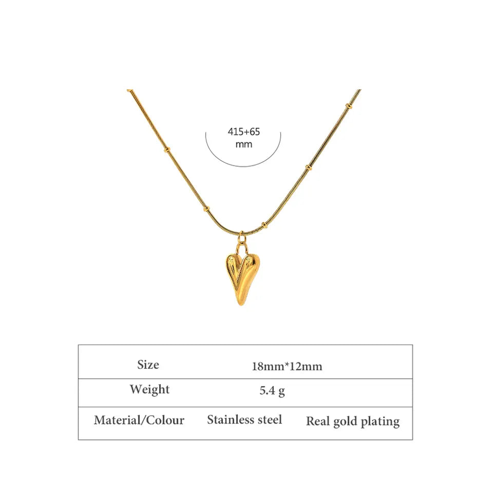 C-233 – 18k Gold Plated Stainless Steel Tarnish Free Waterproof Female Jewellery