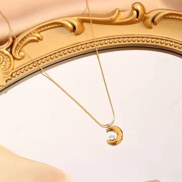 C-298 – 18k Gold Plated Stainless Steel Tarnish Free Waterproof Female Jewellery
