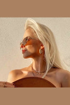 ES-252 – 18k Gold Plated Stainless Steel Tarnish Free Waterproof Female Jewellery