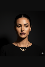 C-206 18k Gold Plated Stainless Steel Tarnish Free Waterproof Female Necklace