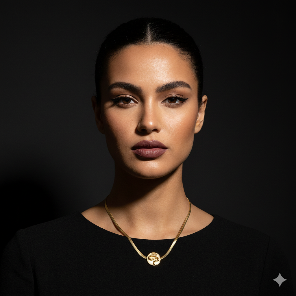 C-206 18k Gold Plated Stainless Steel Tarnish Free Waterproof Female Necklace