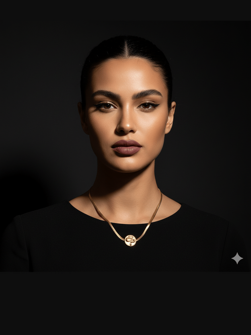 C-206 18k Gold Plated Stainless Steel Tarnish Free Waterproof Female Necklace