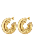 ES-238 – 18k Gold Plated Stainless Steel Tarnish Free Waterproof Female Earrings
