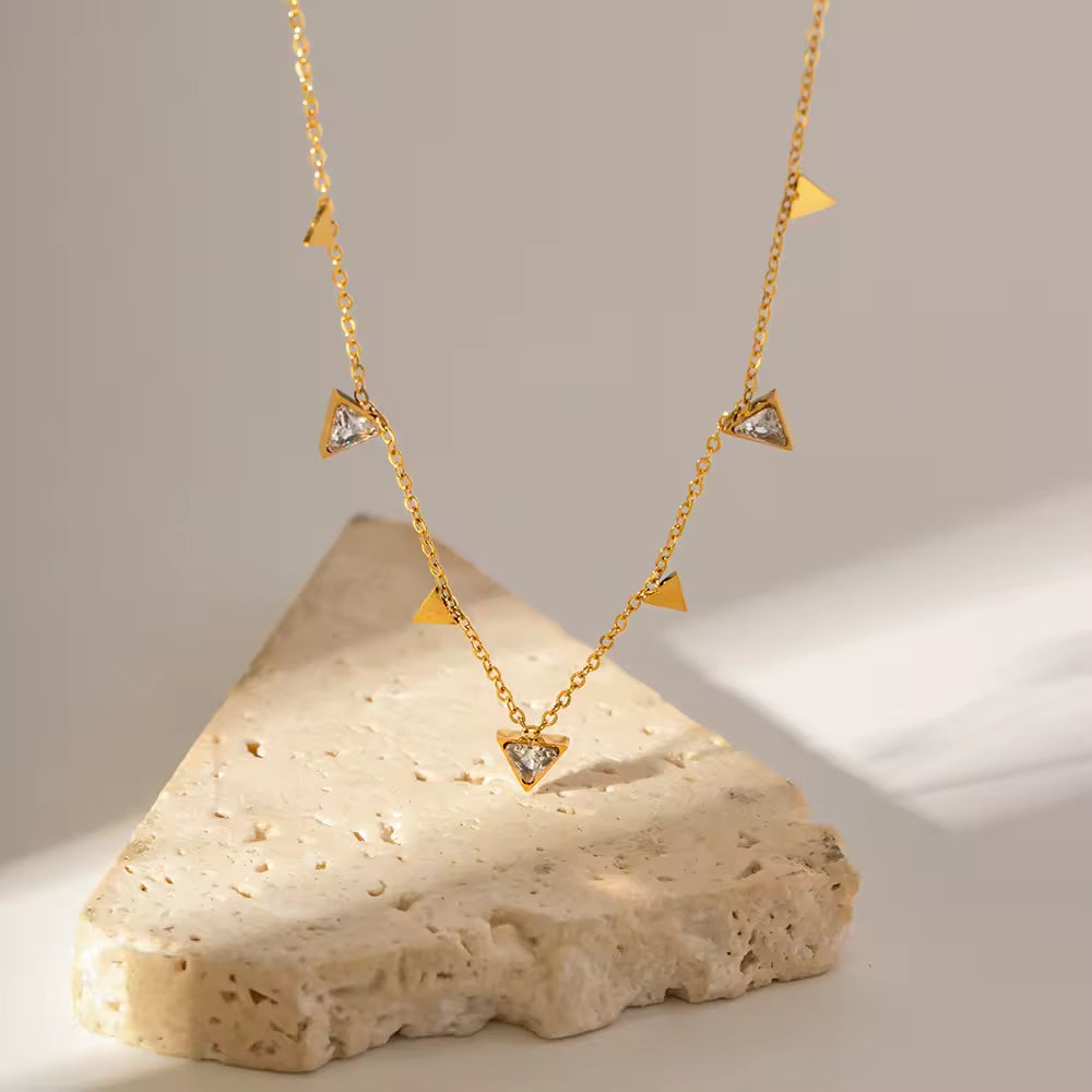 C-259 – 18k Gold Plated Stainless Steel Tarnish Free Waterproof Female Jewellery